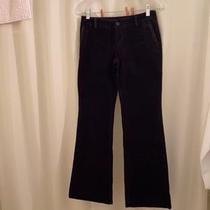 Banana Republic petite black corduroy pants